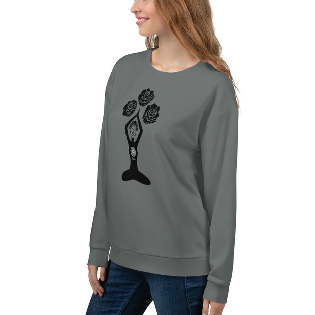 "Sugar Skull" Pullover Fitness Sweatshirt