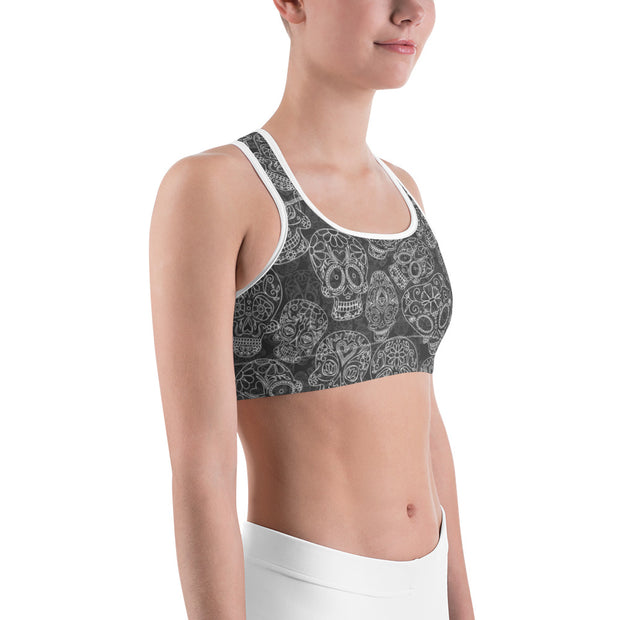 "Día de Los Muertos" Fitness Bra