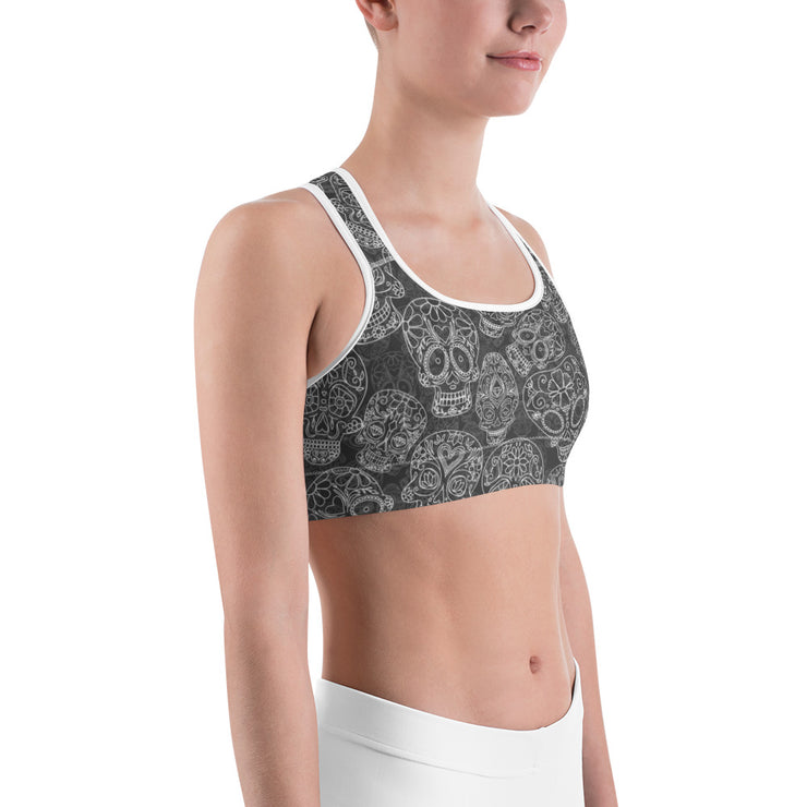 "Día de Los Muertos" Fitness Bra