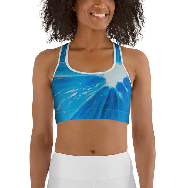 Citrus Blues Sports Bra