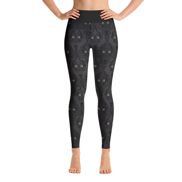 Activewear Athleisure Yoga Leggings similar to athleisure yoga leggings by Lululemon Athletica, Fabletics, Sweaty Betty, Under Armour, Nike and Adidas for yoga, fitness, Pilates, workouts in moisture-wicking fabric, high fashion prints and bright colors for hiking, camping, surfing, running, swimming, snorkeling, and other outdoor activities as well as lounging, meditation, stretching and relaxing  