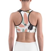Flirty Feathers Sports Bra