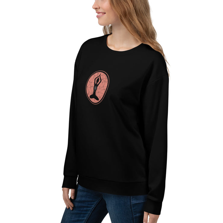 LSB "Lujann Girl" Classic Crewneck Sweatshirt in Crabapple