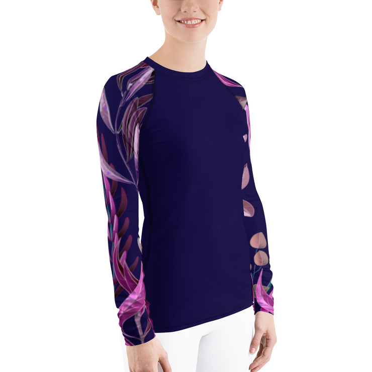 "Botanical Blooms" Land & Sea Fitness Top