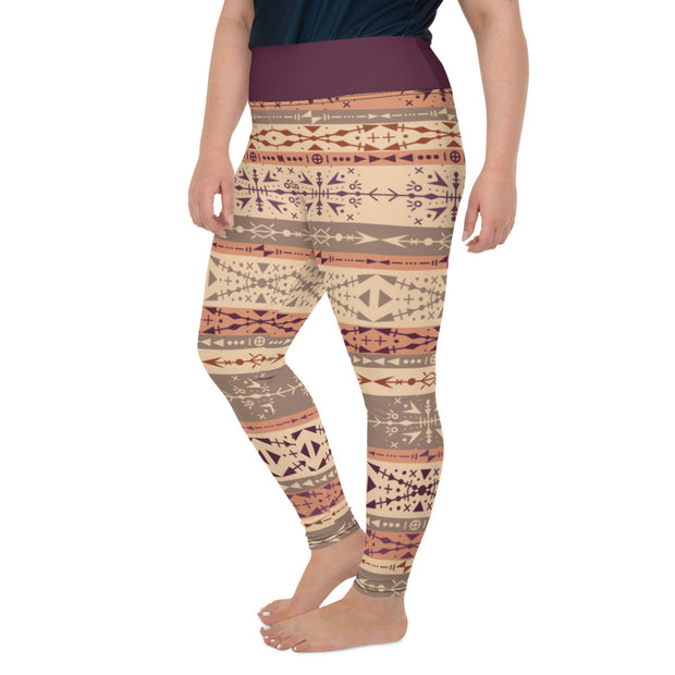 Athleisure Plus Size Leggings with great prints and colorful patterns like Athleisure leggings by Lululemon Athletica, Fabletics, Sweaty Betty, Under Armour, Nike and Adidas 