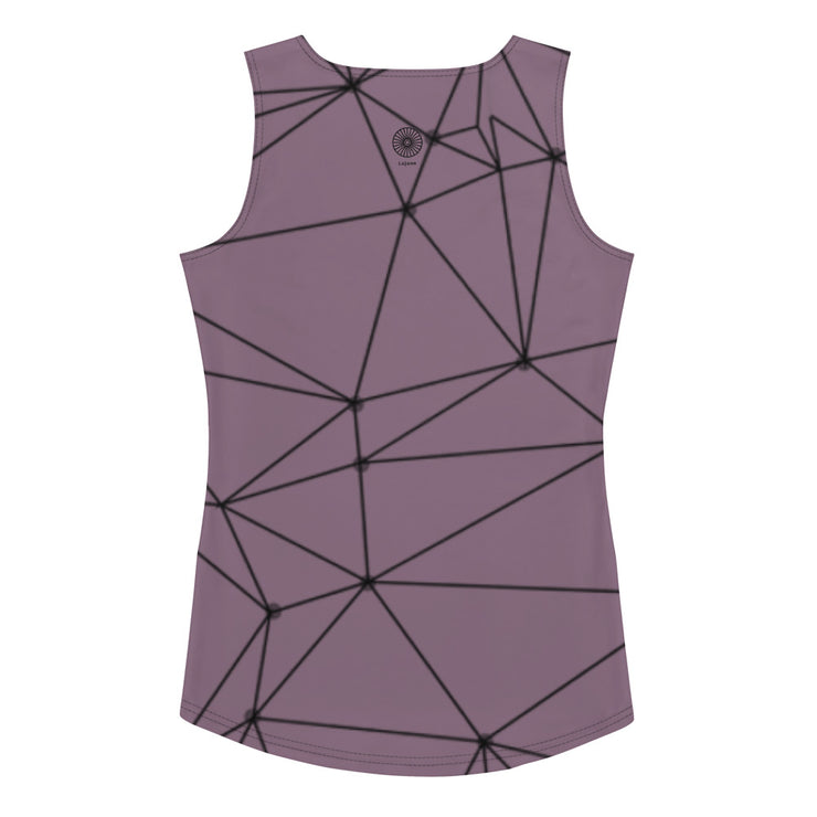 LSB GeoLine Fitness Tank Top in Grapeade