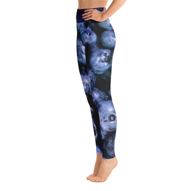 Bombastic Blueberries Yoga Leggings
