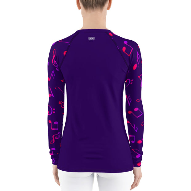 Purple Rhapsody Fitness Top