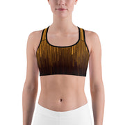 Gold Rain Sports Bra