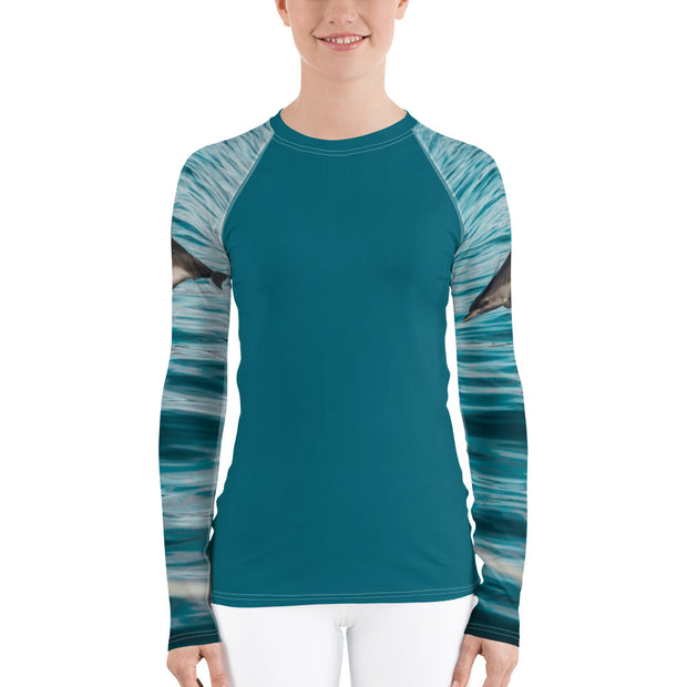 Dazzling Dolphins Fitness Top