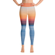Activewear Athleisure Yoga Leggings similar to athleisure yoga leggings by Lululemon Athletica, Fabletics, Sweaty Betty, Under Armour, Nike and Adidas for yoga, fitness, Pilates, workouts in moisture-wicking fabric, high fashion prints and bright colors for hiking, camping, surfing, running, swimming, snorkeling, and other outdoor activities as well as lounging, meditation, stretching and relaxing, all for the city girl