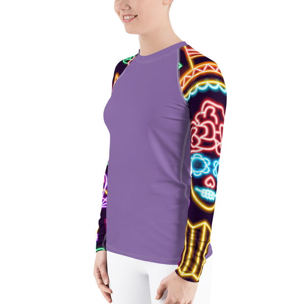 "Viva" Land & Sea Fitness Top in Lavender