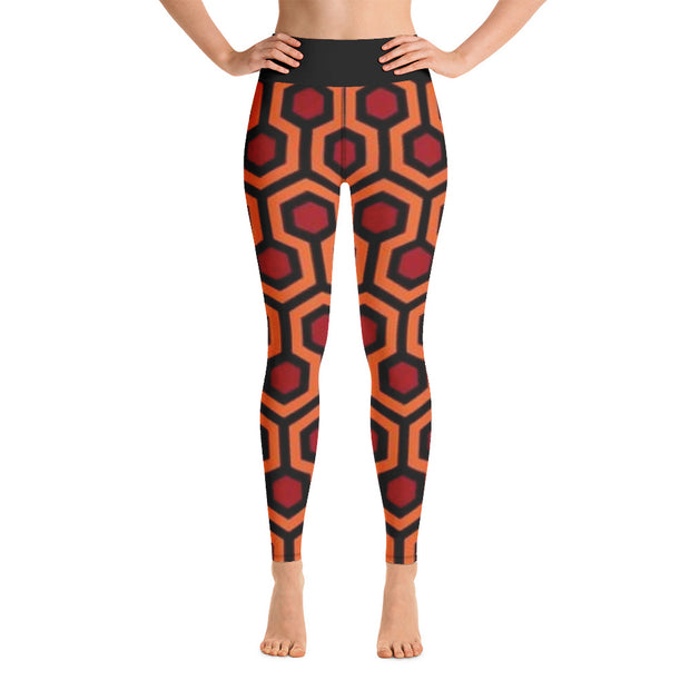 Activewear Athleisure Yoga Leggings similar to athleisure yoga leggings by Lululemon Athletica, Fabletics, Sweaty Betty, Under Armour, Nike, Nordstrom and Adidas for yoga, fitness, Pilates, workouts in moisture-wicking fabric, high fashion prints and bright colors for hiking, camping, surfing, running, swimming, snorkeling, and other outdoor activities as well as lounging, meditation, stretching and relaxing, all for the city girl