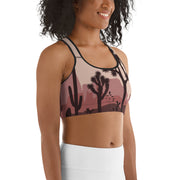 "Joshua Tree Sunset" Unpadded Fitness Bra