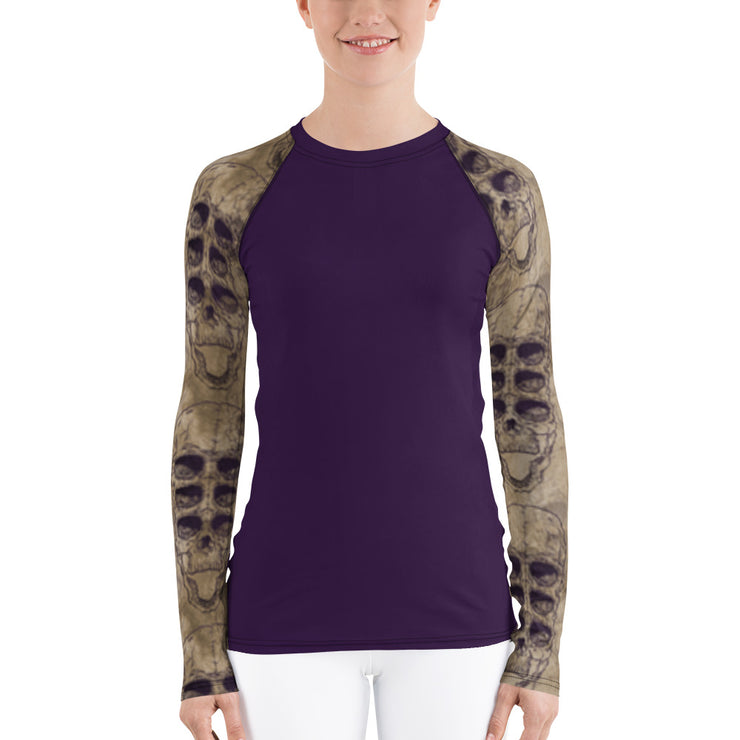 "Vintage Skulls" Land & Sea Fitness Top