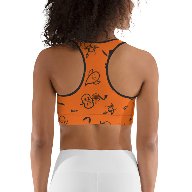"Trick or Treat" Fitness Bra