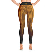 Gold Rain Yoga Leggings