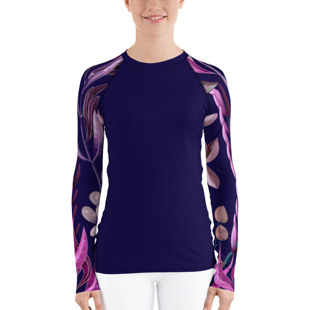 "Botanical Blooms" Land & Sea Fitness Top