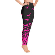 Activewear Athleisure Yoga Leggings similar to athleisure yoga leggings by Lululemon Athletica, Fabletics, Sweaty Betty, Under Armour, Nike and Adidas for yoga, fitness, Pilates, workouts in moisture-wicking fabric, high fashion prints and bright colors for hiking, camping, surfing, running, swimming, snorkeling, and other outdoor activities as well as lounging, meditation, stretching and relaxing, all for the city girl