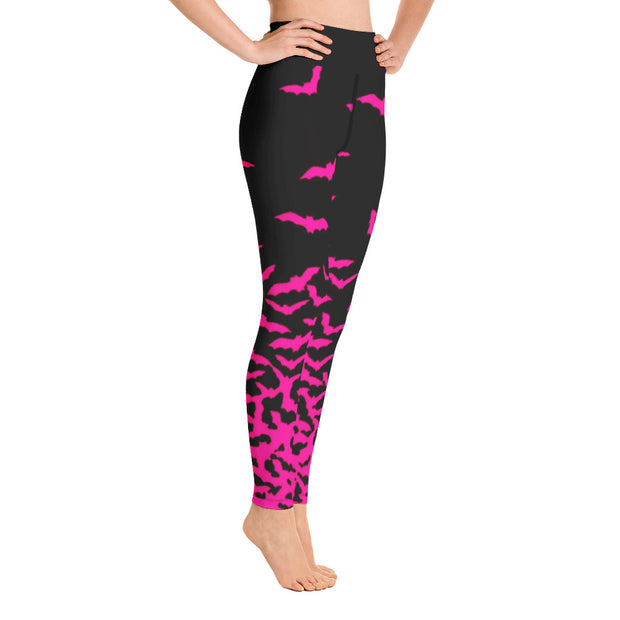 Activewear Athleisure Yoga Leggings similar to athleisure yoga leggings by Lululemon Athletica, Fabletics, Sweaty Betty, Under Armour, Nike and Adidas for yoga, fitness, Pilates, workouts in moisture-wicking fabric, high fashion prints and bright colors for hiking, camping, surfing, running, swimming, snorkeling, and other outdoor activities as well as lounging, meditation, stretching and relaxing, all for the city girl