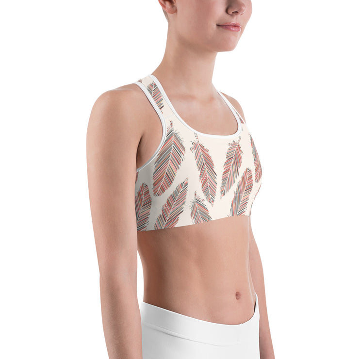 Falling Feathers Sports Bra