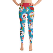 Activewear Athleisure Yoga Leggings similar to athleisure yoga leggings by Lululemon Athletica, Fabletics, Sweaty Betty, Under Armour, Nike, Nordstrom and Adidas for yoga, fitness, Pilates, workouts in moisture-wicking fabric, high fashion prints and bright colors for hiking, camping, surfing, running, swimming, snorkeling, and other outdoor activities as well as lounging, meditation, stretching and relaxing, all for the city girl