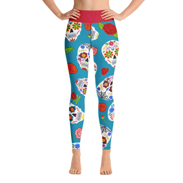 Activewear Athleisure Yoga Leggings similar to athleisure yoga leggings by Lululemon Athletica, Fabletics, Sweaty Betty, Under Armour, Nike, Nordstrom and Adidas for yoga, fitness, Pilates, workouts in moisture-wicking fabric, high fashion prints and bright colors for hiking, camping, surfing, running, swimming, snorkeling, and other outdoor activities as well as lounging, meditation, stretching and relaxing, all for the city girl