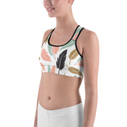 Flirty Feathers Sports Bra