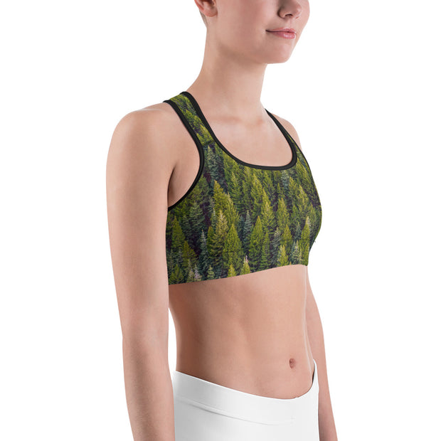 "Lost In the Woods" Unpadded Fitness Bra