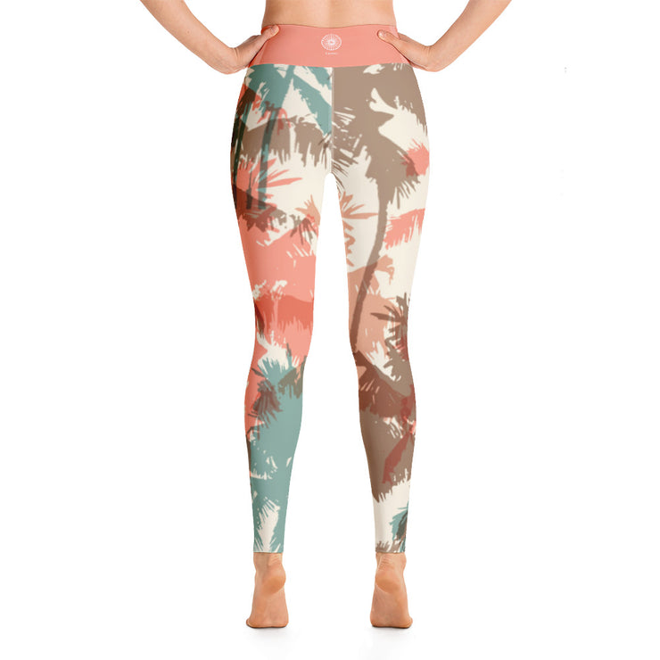 Activewear Athleisure Yoga Leggings similar to athleisure yoga leggings by Lululemon Athletica, Fabletics, Sweaty Betty, Under Armour, Nike and Adidas for yoga, fitness, Pilates, workouts in moisture-wicking fabric, high fashion prints and bright colors for hiking, camping, surfing, running, swimming, snorkeling, and other outdoor activities as well as lounging, meditation, stretching and relaxing, all for the city girl