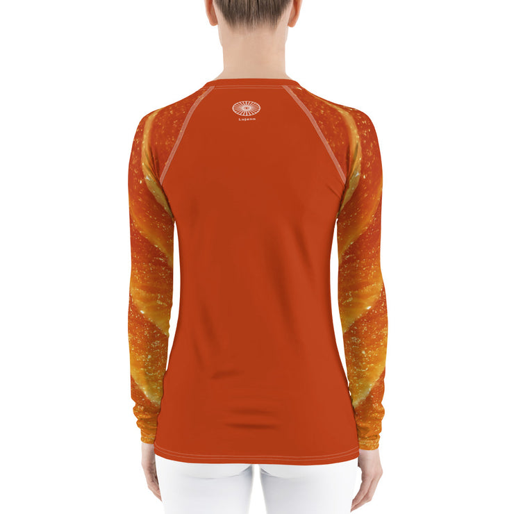 "Citrus Gold" Land & Sea Fitness Top