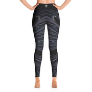 Activewear Athleisure Yoga Leggings similar to athleisure yoga leggings by Lululemon Athletica, Fabletics, Sweaty Betty, Under Armour, Nike, Nordstrom and Adidas for yoga, fitness, Pilates, workouts in moisture-wicking fabric, high fashion prints and bright colors for hiking, camping, surfing, running, swimming, snorkeling, and other outdoor activities as well as lounging, meditation, stretching and relaxing, all for the city girl