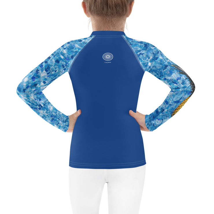 "Who Threw the Pineapple In the Pool?" Little Lady Fitness Rash Guard Top