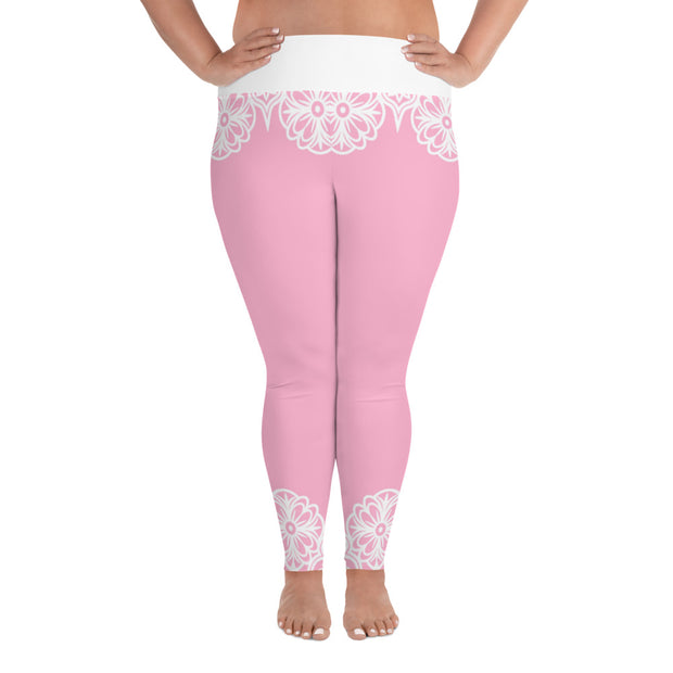 Pretty In Pink Plus Size Leggings