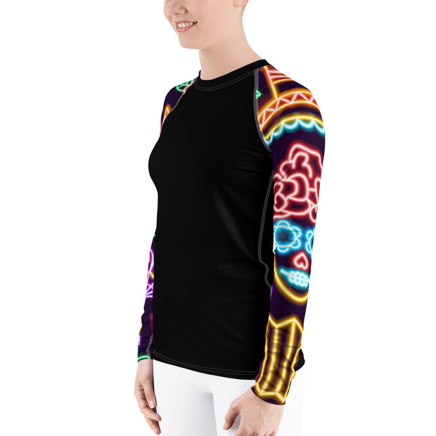 "Viva" Land & Sea Fitness Top in Black