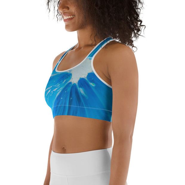 Citrus Blues Sports Bra
