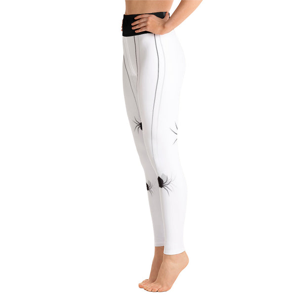 Activewear Athleisure Yoga Leggings similar to athleisure yoga leggings by Lululemon Athletica, Fabletics, Sweaty Betty, Under Armour, Nike, Nordstrom and Adidas for yoga, fitness, Pilates, workouts in moisture-wicking fabric, high fashion prints and bright colors for hiking, camping, surfing, running, swimming, snorkeling, and other outdoor activities as well as lounging, meditation, stretching and relaxing, all for the city girl