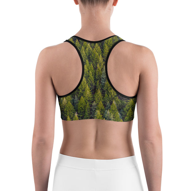 "Lost In the Woods" Unpadded Fitness Bra