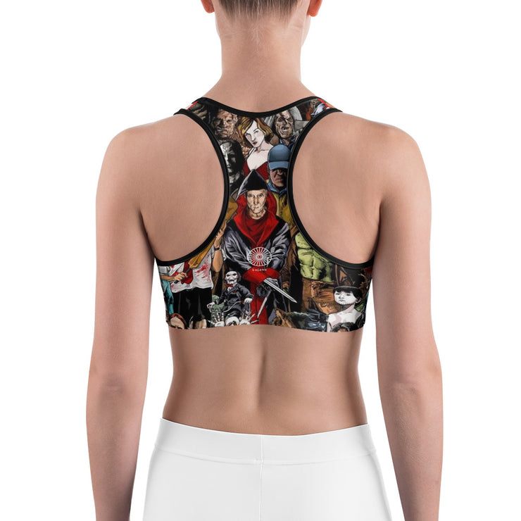 "Horror Flix" Fitness Bra