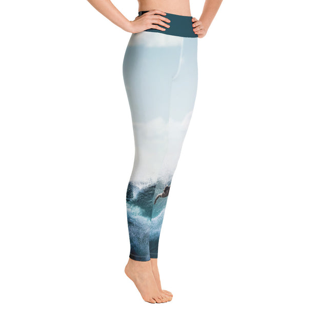 Activewear Athleisure Yoga Leggings similar to athleisure yoga leggings by Lululemon Athletica, Fabletics, Sweaty Betty, Under Armour, Nike, Nordstrom and Adidas for yoga, fitness, Pilates, workouts in moisture-wicking fabric, high fashion prints and bright colors for hiking, camping, surfing, running, swimming, snorkeling, and other outdoor activities as well as lounging, meditation, stretching and relaxing, all for the city girl