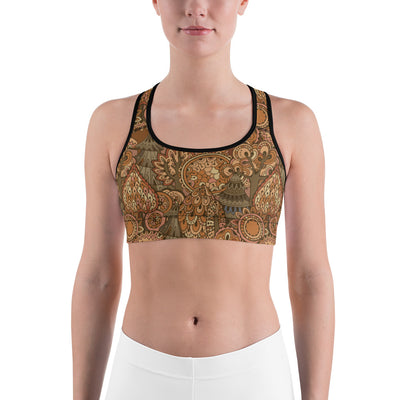 "Campfire Storyteller" Unpadded Fitness Bra