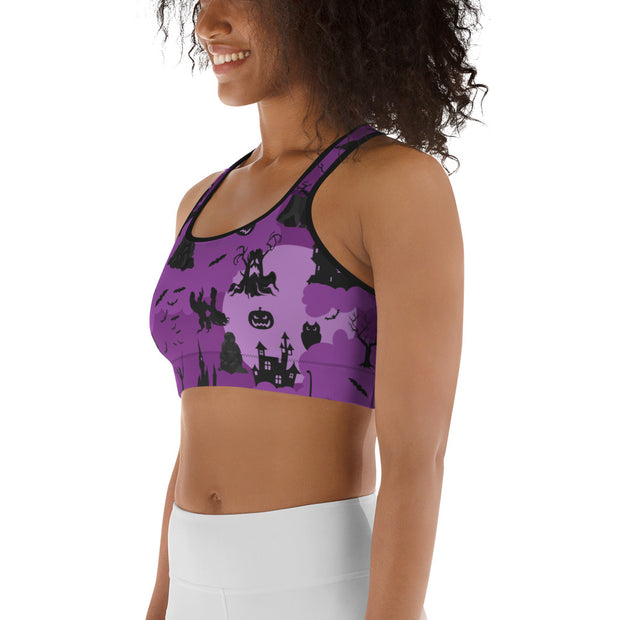 "Purple Treat Trail" Fitness Bra