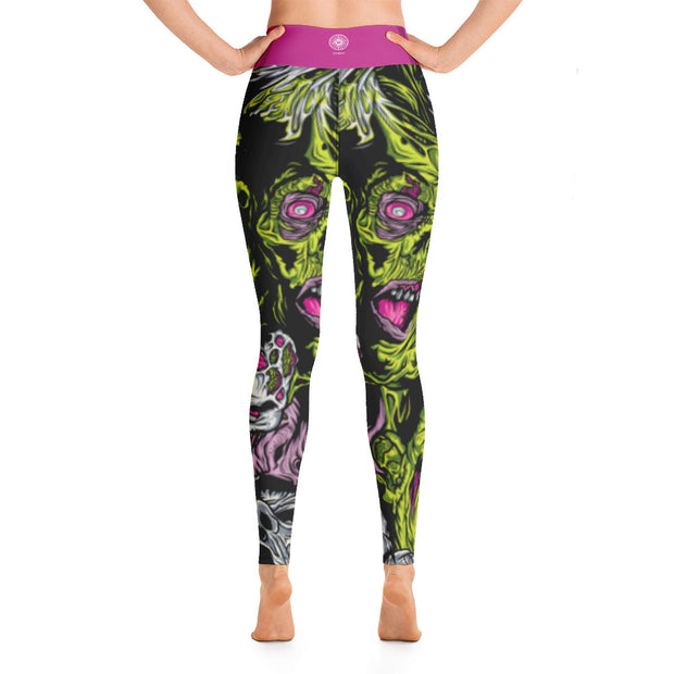 Activewear Athleisure Yoga Leggings similar to athleisure yoga leggings by Lululemon Athletica, Fabletics, Sweaty Betty, Under Armour, Nike, Nordstrom and Adidas for yoga, fitness, Pilates, workouts in moisture-wicking fabric, high fashion prints and bright colors for hiking, camping, surfing, running, swimming, snorkeling, and other outdoor activities as well as lounging, meditation, stretching and relaxing, all for the city girl