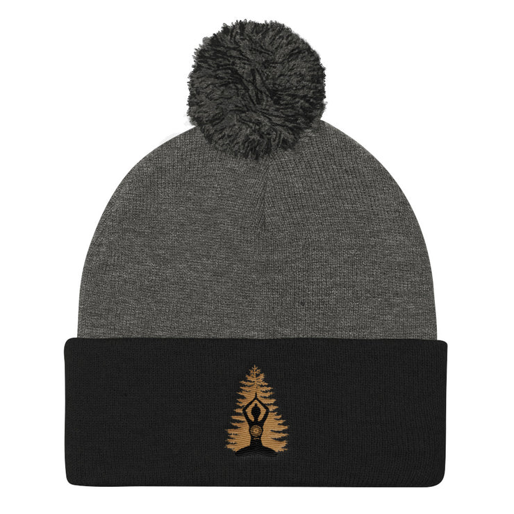"Into the Forest" Pom-Pom Knit Hat