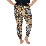Athleisure Plus Size Leggings with great prints and colorful patterns like Athleisure leggings by Lululemon Athletica, Fabletics, Sweaty Betty, Under Armour, Nike and Adidas 