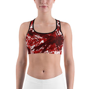 "Scarlet Stain" Fitness Bra