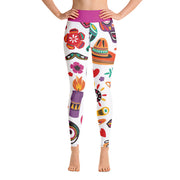 Activewear Athleisure Yoga Leggings similar to athleisure yoga leggings by Lululemon Athletica, Fabletics, Sweaty Betty, Under Armour, Nike, Nordstrom and Adidas for yoga, fitness, Pilates, workouts in moisture-wicking fabric, high fashion prints and bright colors for hiking, camping, surfing, running, swimming, snorkeling, and other outdoor activities as well as lounging, meditation, stretching and relaxing, all for the city girl