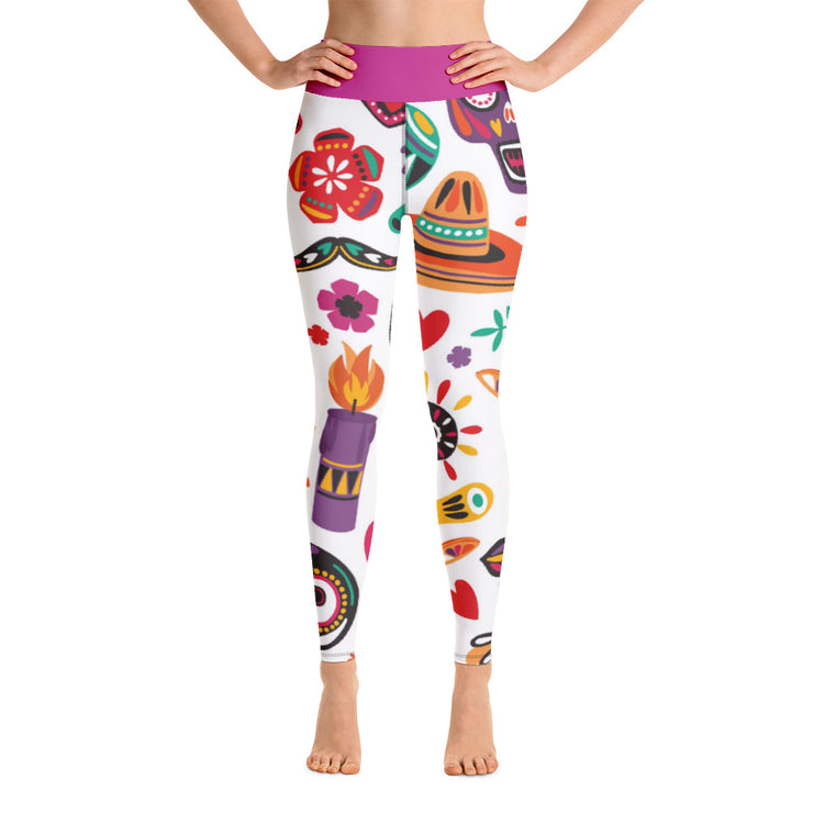 Activewear Athleisure Yoga Leggings similar to athleisure yoga leggings by Lululemon Athletica, Fabletics, Sweaty Betty, Under Armour, Nike, Nordstrom and Adidas for yoga, fitness, Pilates, workouts in moisture-wicking fabric, high fashion prints and bright colors for hiking, camping, surfing, running, swimming, snorkeling, and other outdoor activities as well as lounging, meditation, stretching and relaxing, all for the city girl