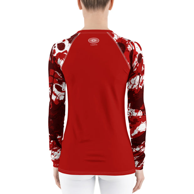 "Scarlet Stain" Land & Sea Fitness Top