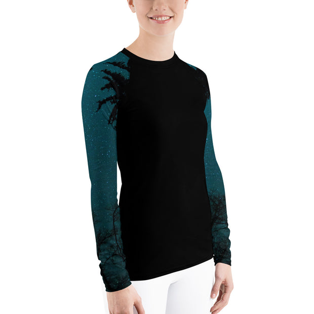 "Forest Night Sky" Land & Sea Fitness Top